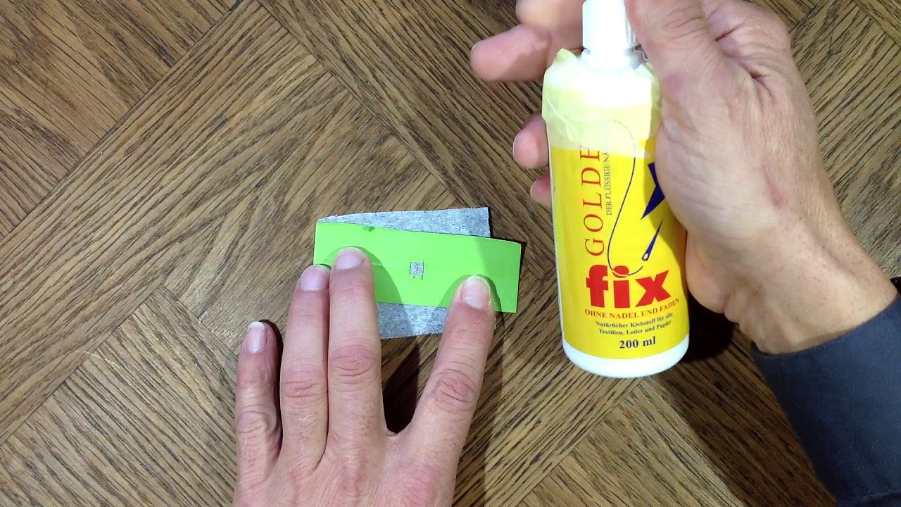 Kleine Löcher in Kleidung ( Mottenlöcher ) mit GOLDENFIX express reparieren  - YouTube