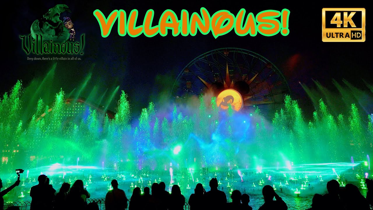 4K Villainous! | World of Color Nighttime Spectacular 2019