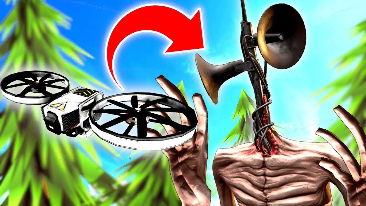 My Drone Caught Siren Head On Camera In A Haunted Forest Garry S Mod Gameplay Gmod Funny Moments Youtube