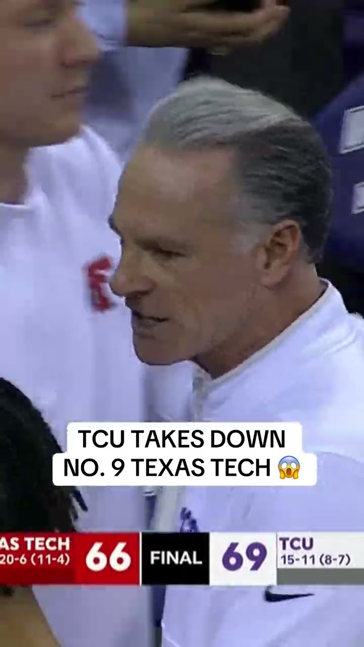 TCU fans storm the court ?