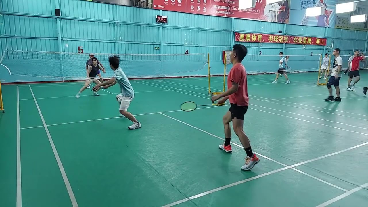 Badminton game, Zhongshan, China 2 27 26 3