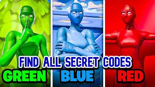 RAINBOW HIDE AND SEEK MAP FORTNITE CREATIVE - ALL SECRET CODE LOCATIONS (SECRET ROOM) PART 1