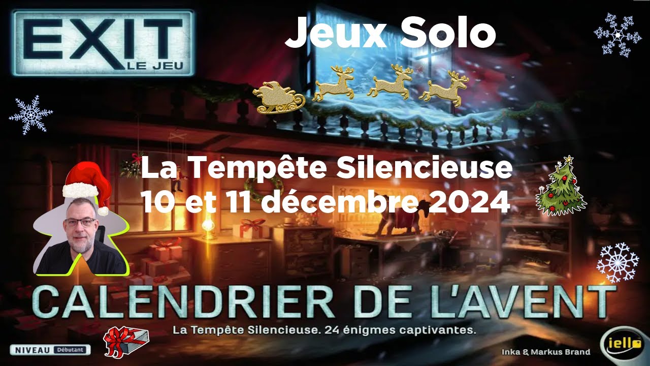 Calendrier de l'Avent Exit - 10 et 11 décembre | Iello | jeu de société