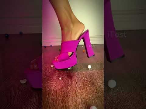 Marbles Crumbled By Ultra High Heels - It Happened This Time