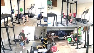 Team Blaha Client Nick - A Week of Training For A Masters Novice Lifter Part 9!