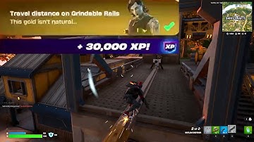 Travel distance on Grindable Rails Fortnite