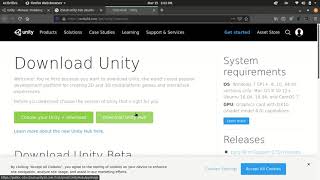 How to download UnityHub on Linux