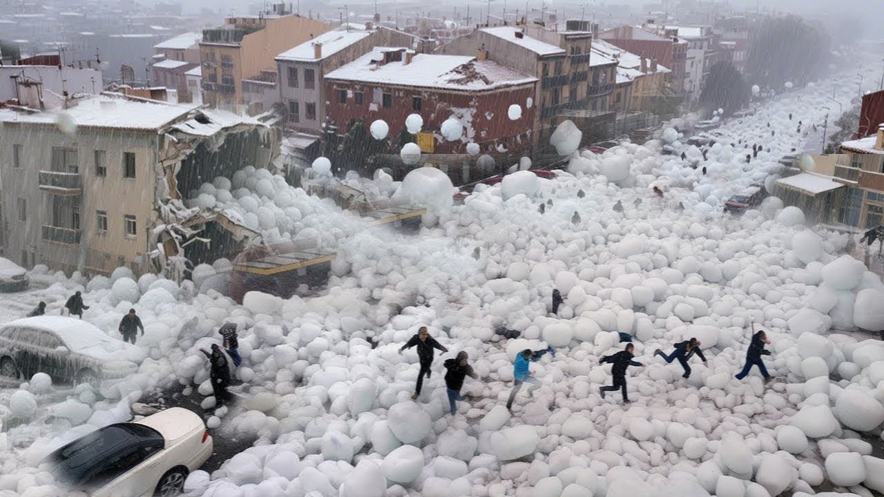 Texas Devastated by Massive Hail and Flooding! Baseball-Sized Hail ...