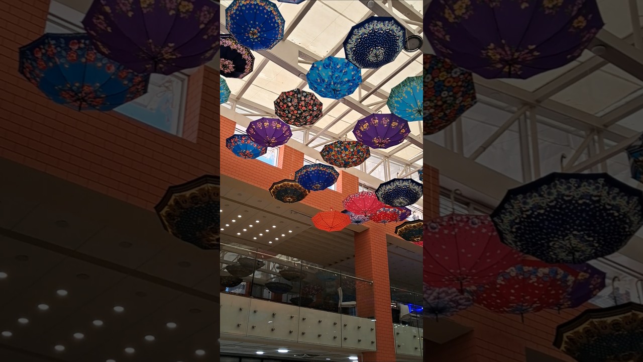 Quetta jan mall decoration with beautiful umbrelas