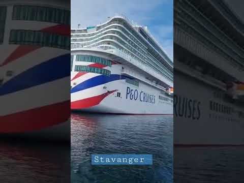 P&O British luxury cruise at Stavanger