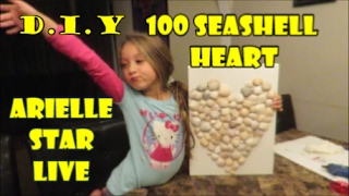 DIY SEASHELL HEART #2 / SCHOOL PROJECT/ COLLECTING 100 SESHELLS/ DIY HEART / HOT GLUE FINGER BURNS