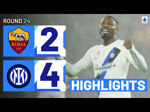 ROMA-INTER 2-4 | HIGHLIGHTS | An absolute classic at the Olimpico! | Serie A 2023/24 class=