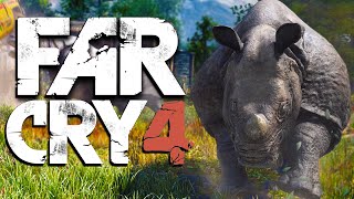 Far Cry 4 Funny Co-Op Adventures - Wingsuit Glitch, Rhinos, Caves, Elephant Massacre, Sticky Bombs!