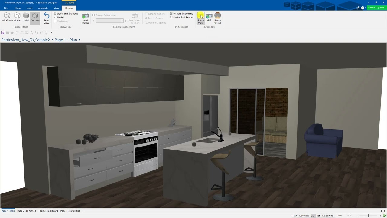 Creating Realistic PhotoView 3D Renders in CabMaster