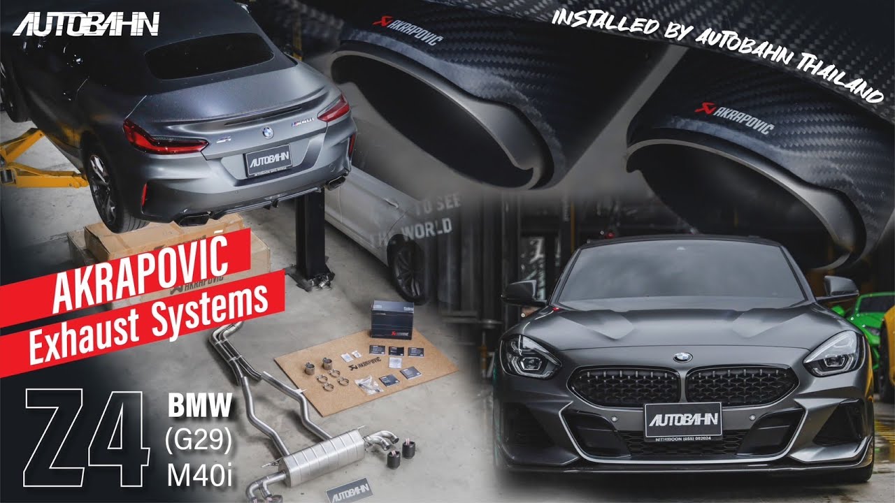 Akrapovič Exhaust Systems for BMW Z4 M40i (G29) - YouTube