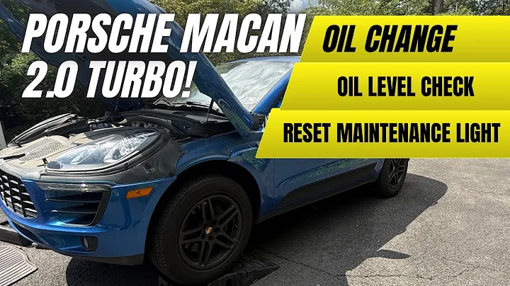 Porsche Macan DIY: Oil Change + Resetting Maintenance Light Made EASY