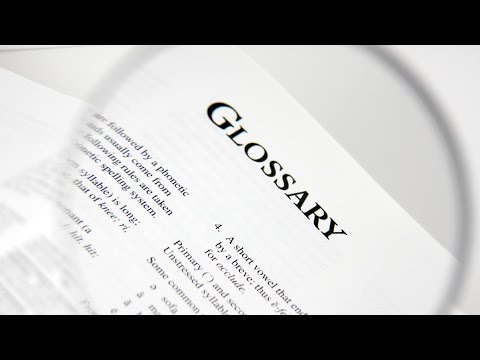 The Glossary