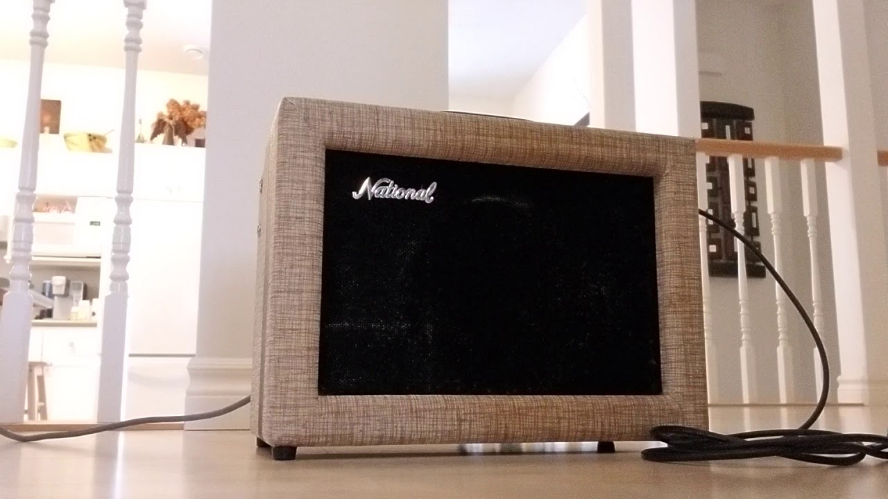 National 1201 amp from 1962 - YouTube