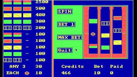 Another Version of the GWBasic Slot Machine Game