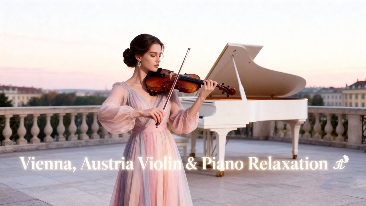 Vienna, Austria Violin & Piano Relaxation 🌙 | 1 Hour Peaceful Classical Music for Sleep & Focus 🧘‍♀
