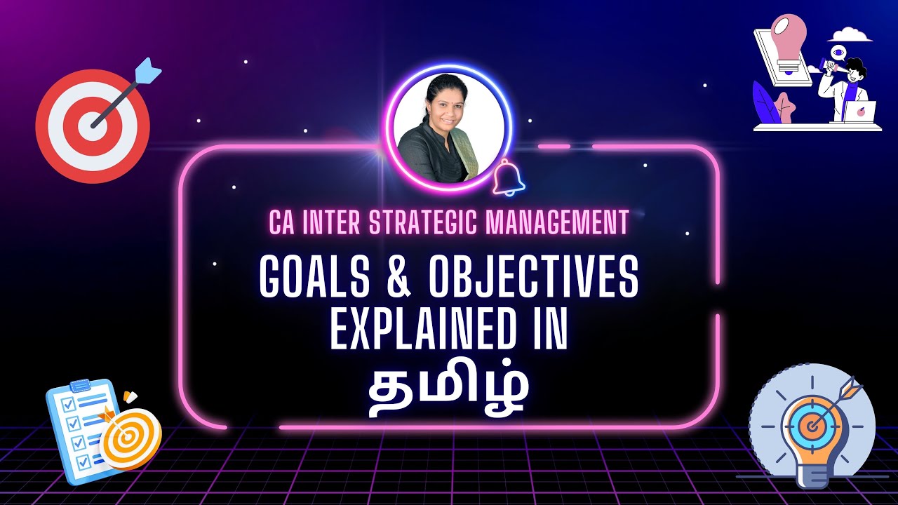 CA INTER SM - GOALS AND OBJECTIVES Explained in தமிழ் - ZOOM LIVE FOR ...