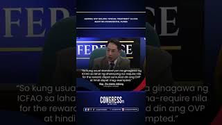 Adiong: OVP walang ‘special treatment’ sa COA audit ng confidential funds.