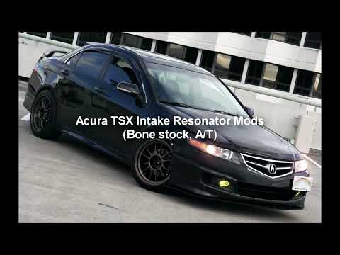 Acura TSX Intake Resonator Delete Mods - YouTube