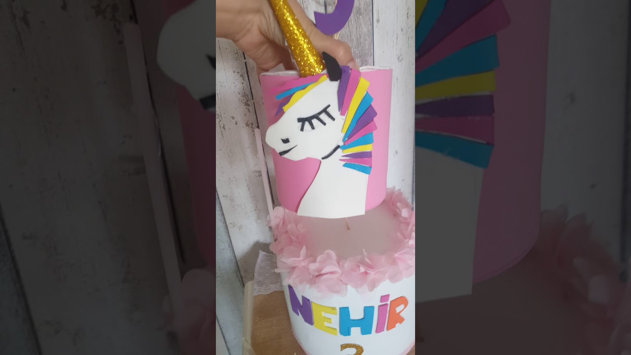 Maket pasta yapımı unicorn pasta yapımı(doğum gunleri için)eva