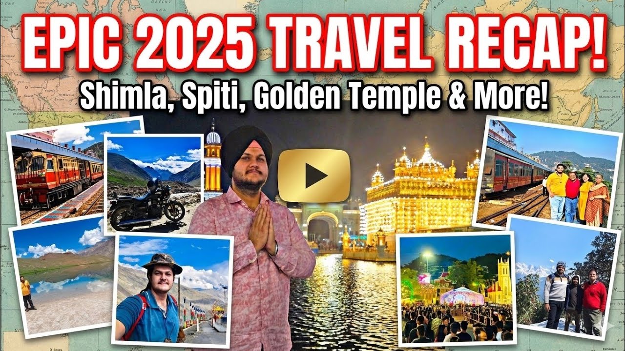 MY EPIC 2025 TRAVEL RECAP: Spiti, Shimla, Amritsar & Munsiyari! 🇮🇳