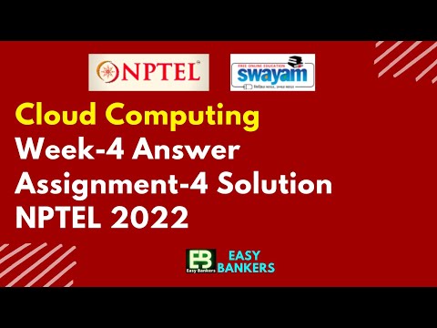 NPTEL Cloud Computing Week 4 Answer Assignment 4 solution