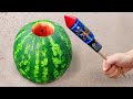 Experiment: Watermelon Vs Rocket