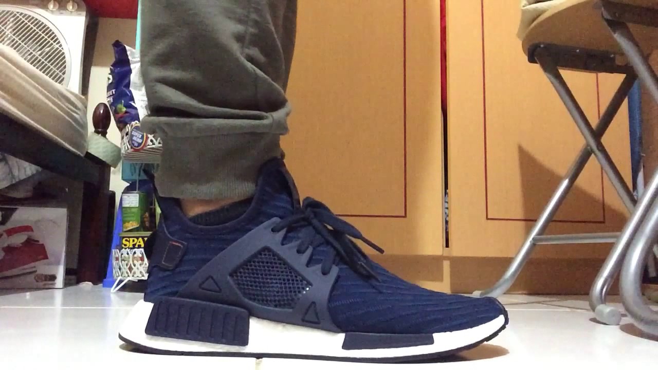 adidas nmd navy on feet