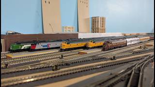 N Scale - Passenger Trains on the Port Michigan Rail Link.