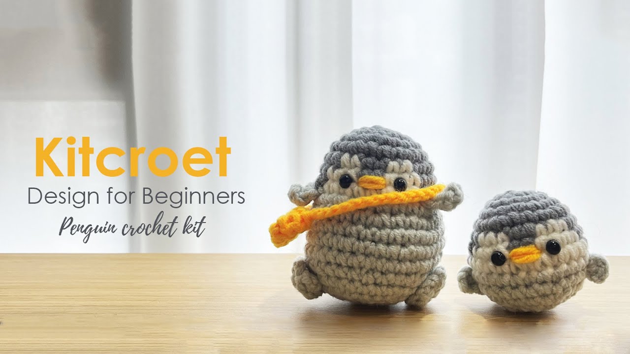 Part 5: feet ,wing, mouth, sewing - Penguin Amigurumi Crochet