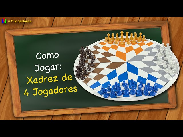 Como jogar Xadrez em 4 jogadores (Equipes) 