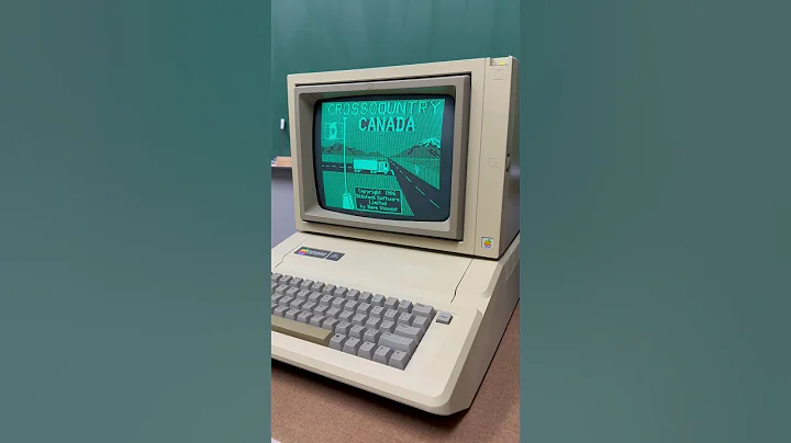 Computer Lab Nostalgia: Cross Country Canada apple//e #retrocomputing #retrogaming #80s #90s #asmr