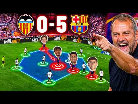🔥This is how Flick has TURNED Barcelona into a STEAMROLLER against Valencia (0-5)