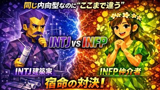 INTJ (建築家)vs INFP(仲介者)|同じ内向型なのに“ここまで違う”深層心理を徹底比較【知らないと損する相性と本質】