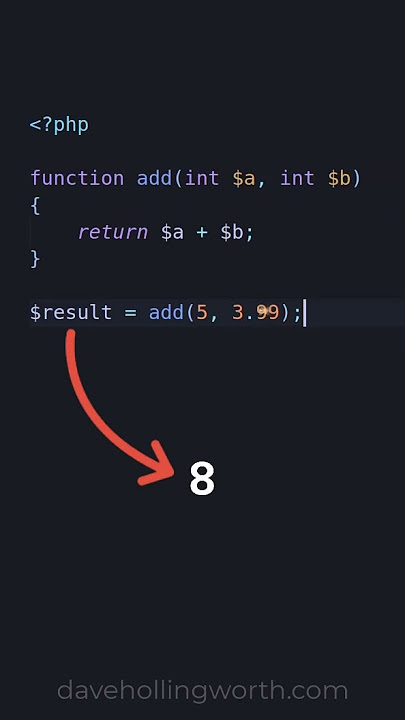 What is declare(strict_types=1) in PHP?