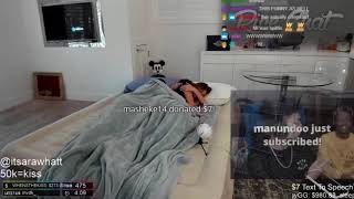 Ricegum spoons sara rose in front of 50k viewers @itsarawhatt