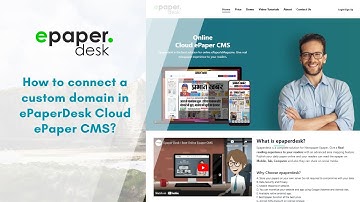 How to connect a custom domain in ePaperDesk Cloud ePaper CMS