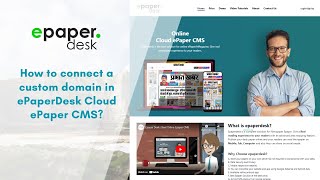 How to connect a custom domain in ePaperDesk Cloud ePaper CMS