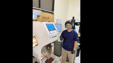 TOPSORT Mini Roasted Coffee Bean Color Sorter At Customer Site