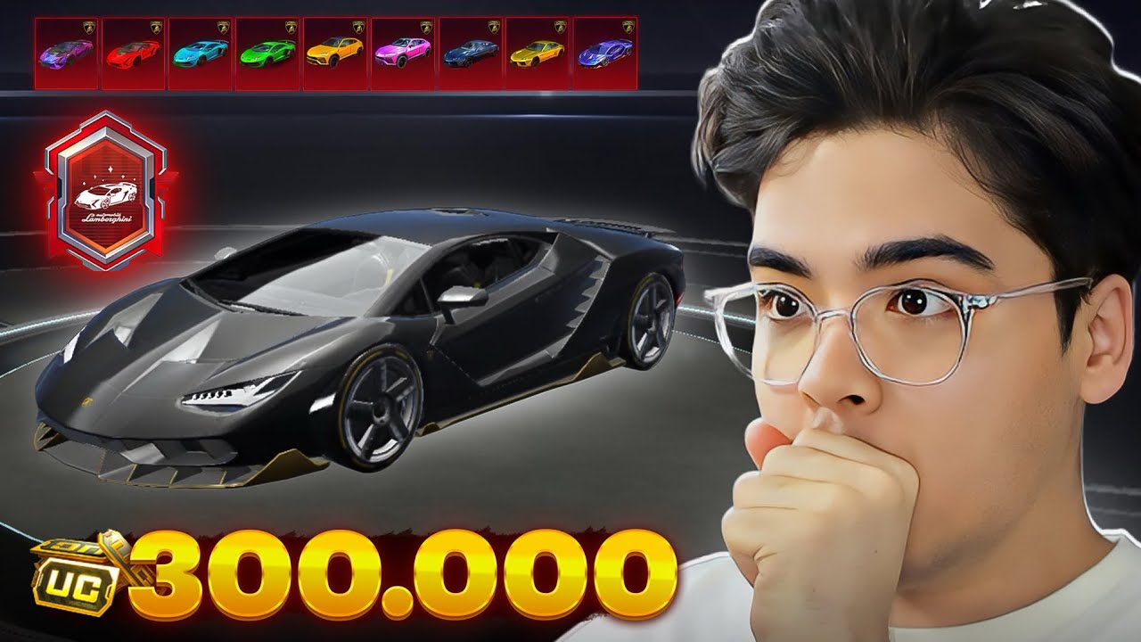با ۳۰۰ هزار یوسی همه لامبورگینی هارو گرفتم 🔥 گران ترین تایتل پابجی موبایل