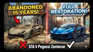 Full Restoration of the Pegassi Zentorno from GTA V Abandoned in Los Santos for 15 Years