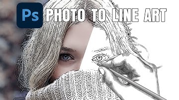 How To Convert A Photo to Line Art Drawing in Photoshop
