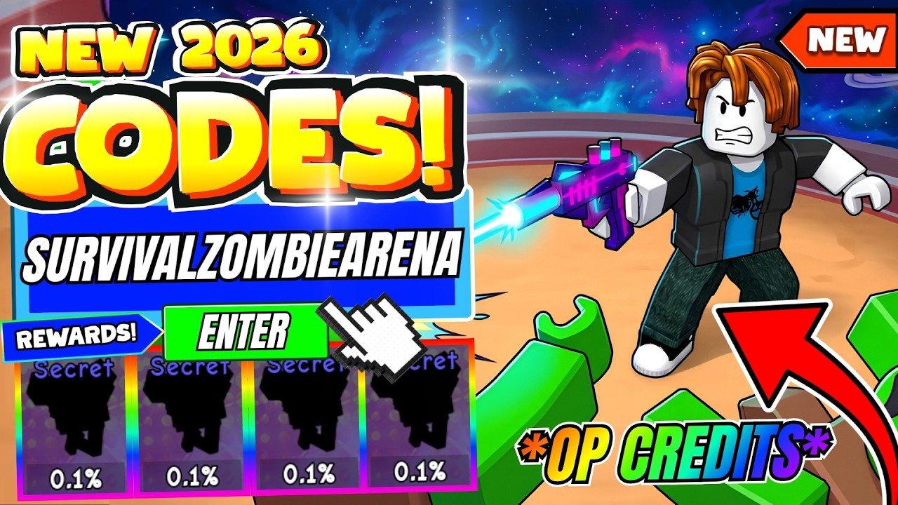 そあページ NEW CODES* ALL WORKING CODES FOR SURVIVE ZOMBIE ARENA CODES IN