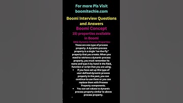 Boomi Interview Q&A 15 #boomi #mulesoft #workato #webmethods #tibco #microsoft #ibm #salesforce