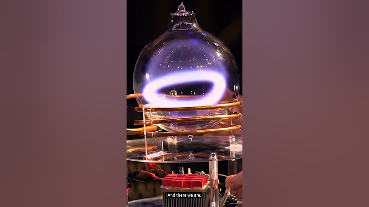 Incredible display of a glowing plasma toroid! #science