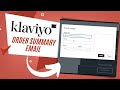 How To Easily Build Your Post Purchase Email In Klaviyo